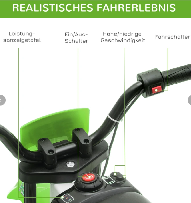 Kindermotorrad Elektromotorrad