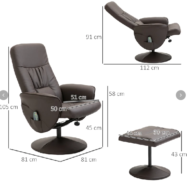 Relaxsessel mit Fußhocker