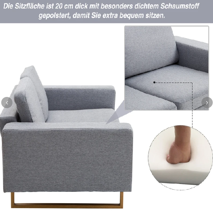 Sofa Stoffsofa Ecksofa Polstersofa