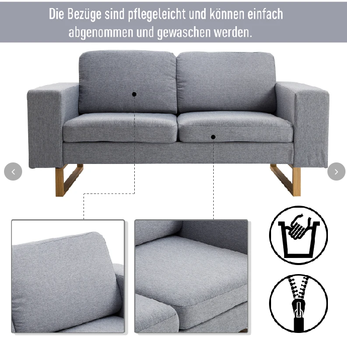 Sofa Stoffsofa Ecksofa Polstersofa