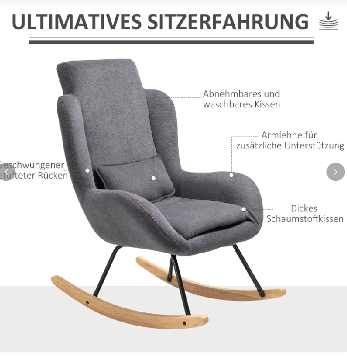 Schaukelstuhl Liegestuhl Lesesessel