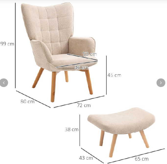 Akzentsessel im Skandidesign