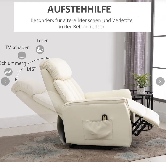 Aufstehsessel Fernsehsessel Sessel mit Aufstehhilfe