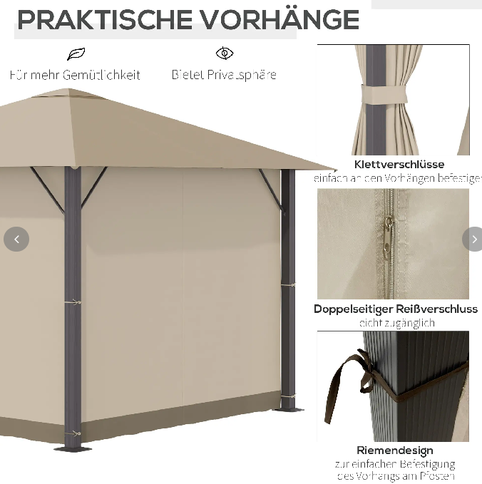 Gartenpavillon Pavillon 3 x 3