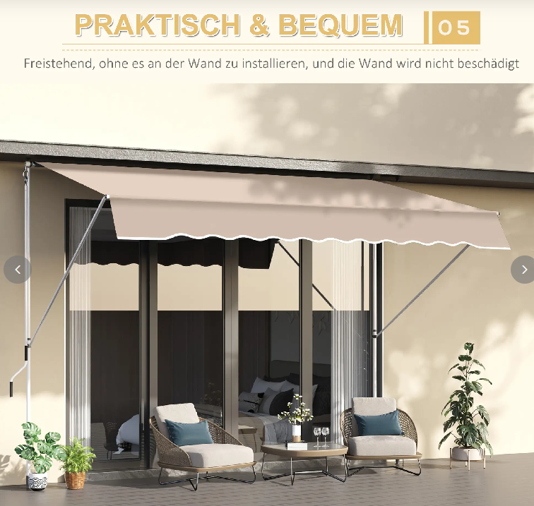 Klemmmarkise Sonnenschutz