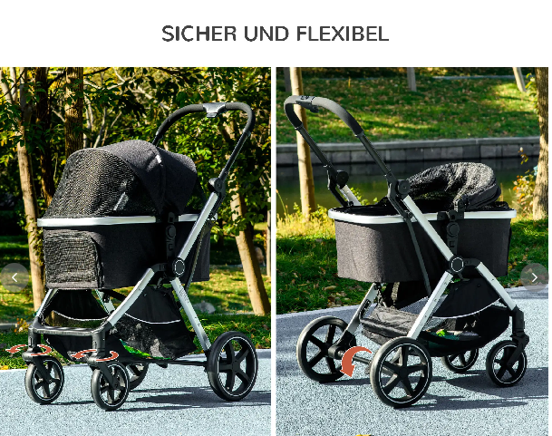 Hundebuggy 2-in-1