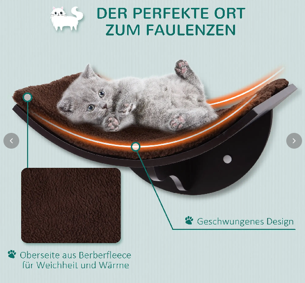Katzenliege Katzen Wandliege Katzenbett Katzenregal