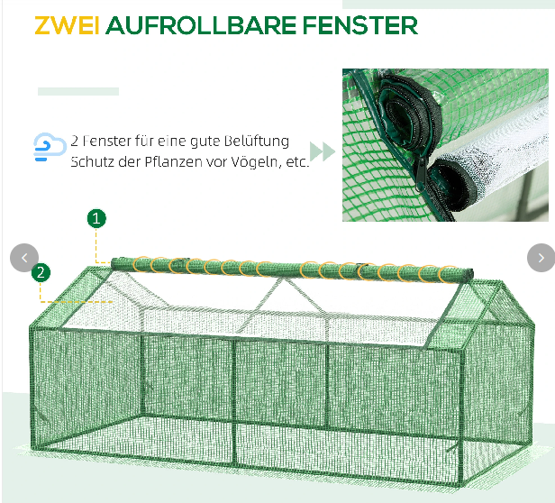 Foliegewächshaus Frühbeet
