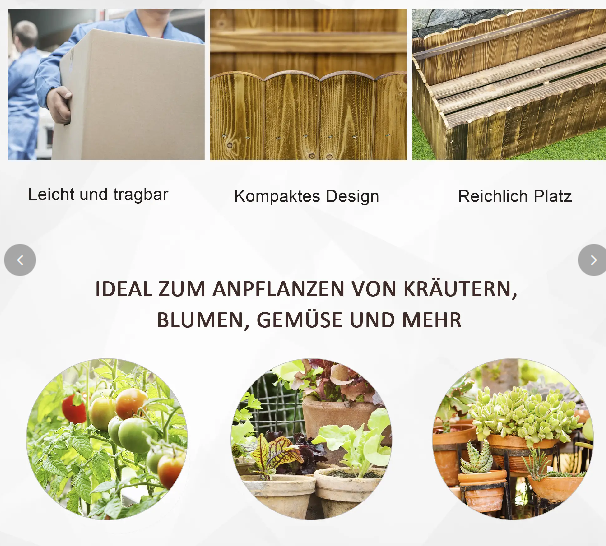 Hochbeet Pflanzkasten Kräuterbeet Pflanzbeet