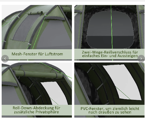 Campingzelt für 3-4 Personen
