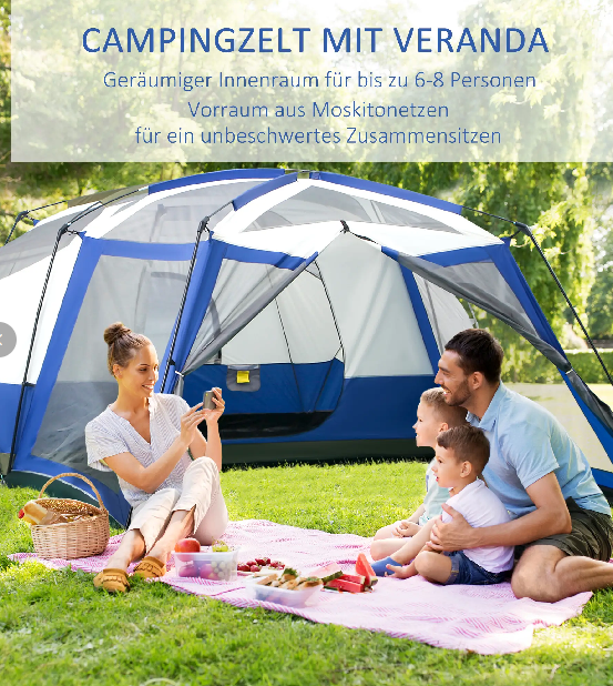 Camping Zelt 6-8 Personen
