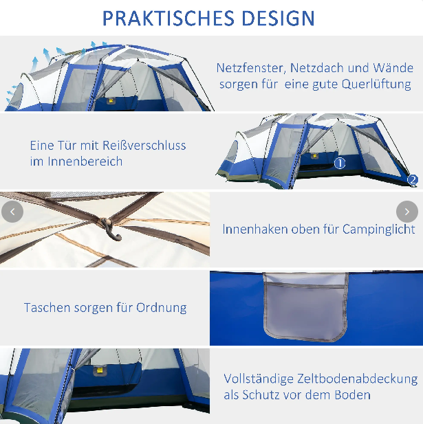 Camping Zelt 6-8 Personen