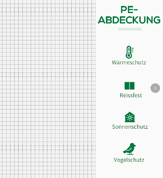 Gewächshaus mit Seitenfenster