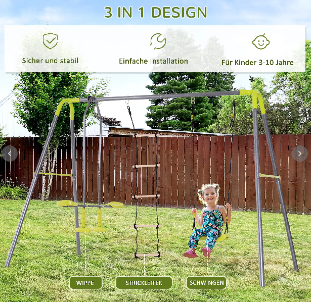 Kinderschaukel Gartenschaukel Schaukelgerüst