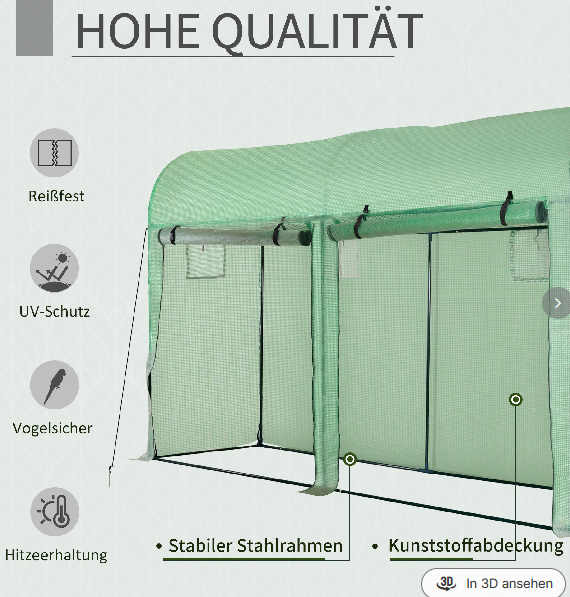 Foliengewächshaus Tomatengewächshaus