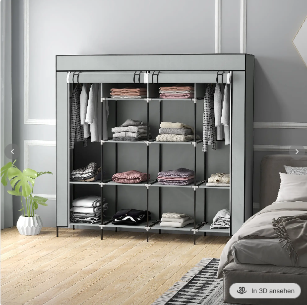 Kleiderschrank Stoffschrank