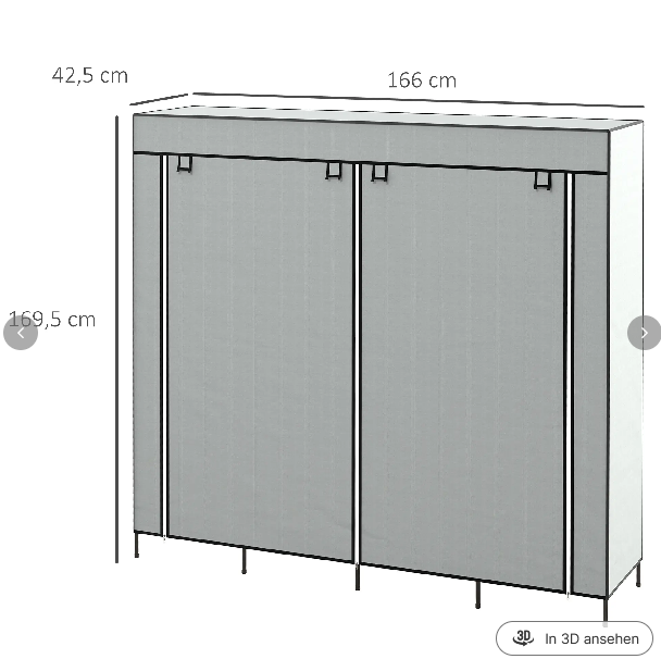 Kleiderschrank Stoffschrank