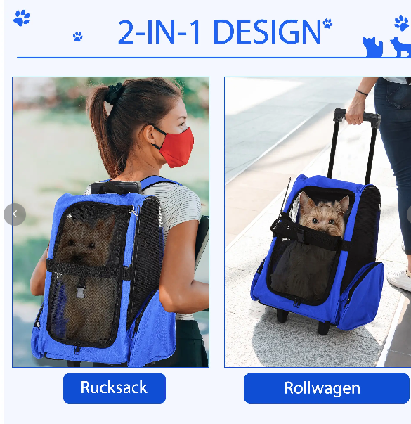 Hundetransporttasche, Haustierrucksack