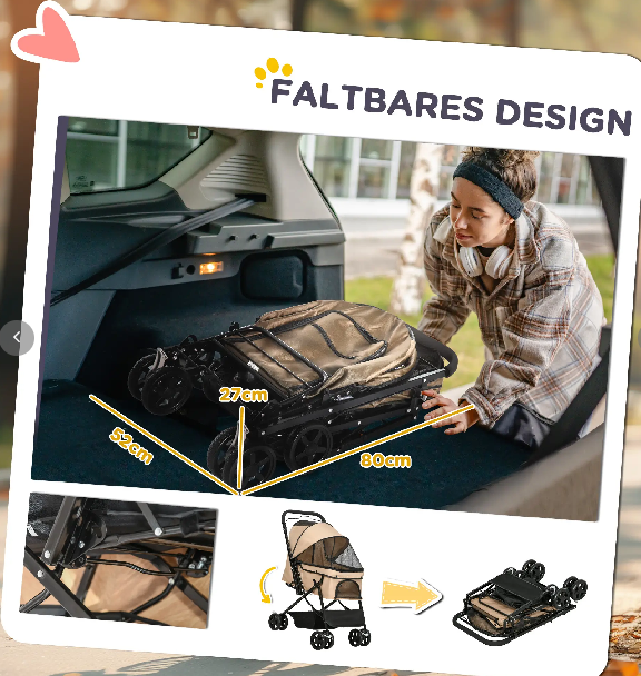 Hundewagen Hundebuggy klappbar