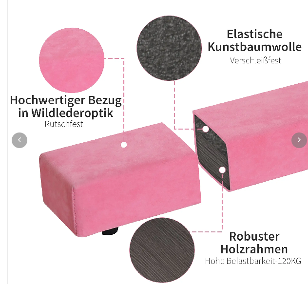 Klappbarer Schwebebalken