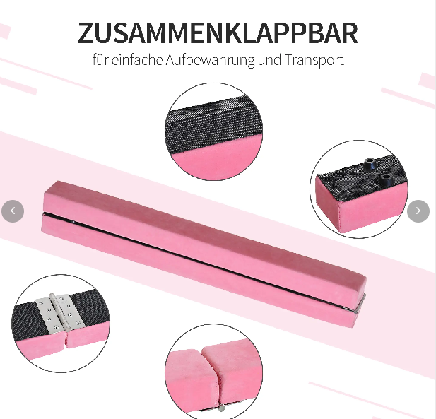 Klappbarer Schwebebalken