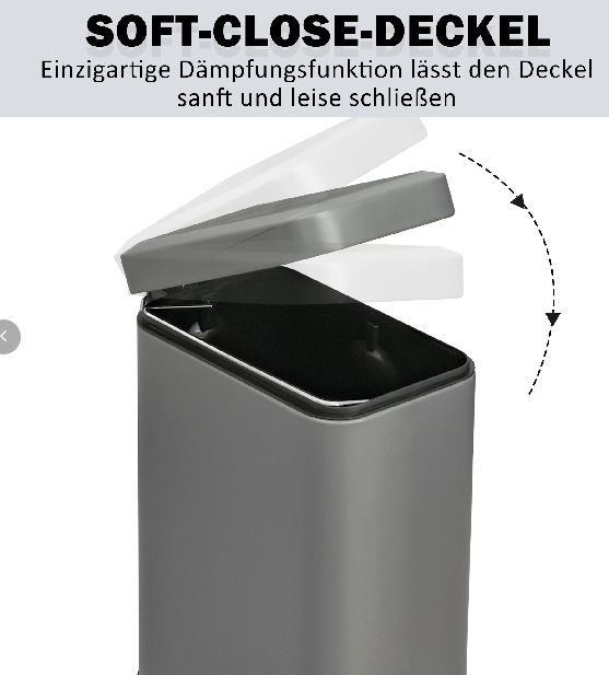 Mülleimer aus Metall