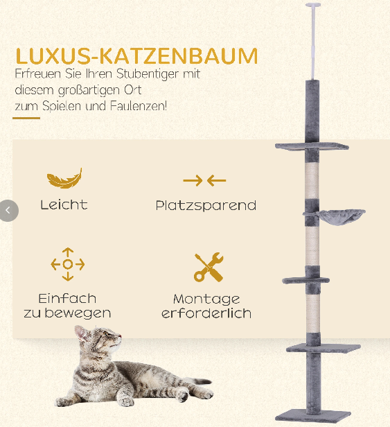 Kratzbaum Deckenhoch