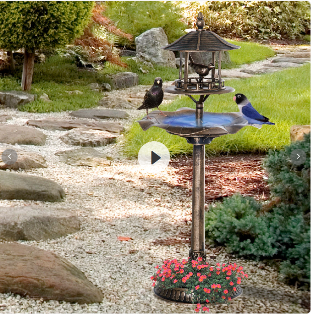 Vogeltränke Vogelbad Vintage Design