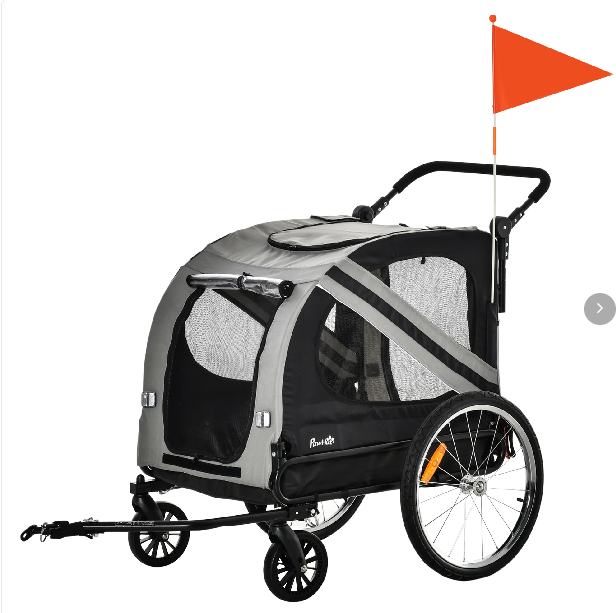 Hundeanhänger Fahrradanhänger 2-in-1