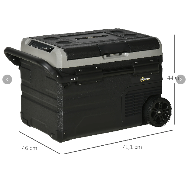 Kühlbox Auto 40L mit LED-Beleuchtung Kompressor