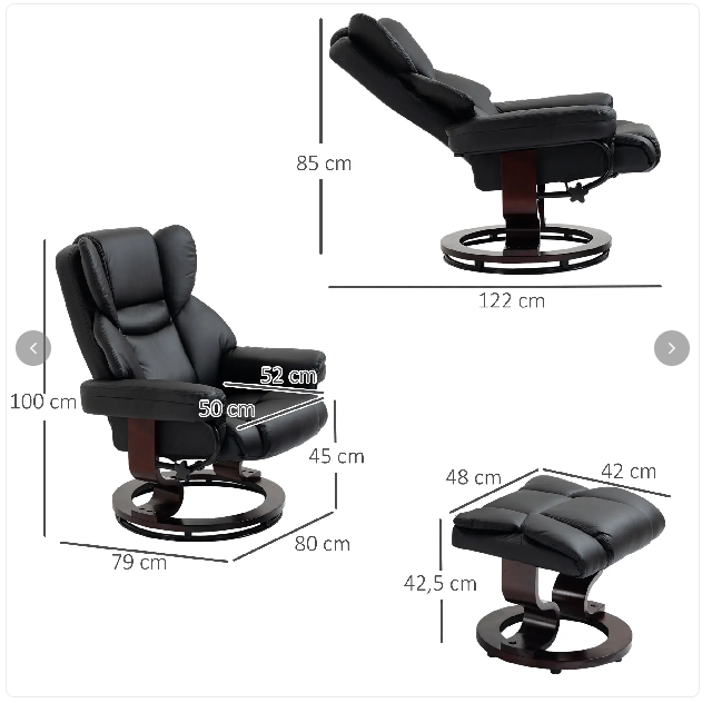Relaxsessel mit Hocker