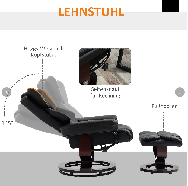 Relaxsessel mit Hocker