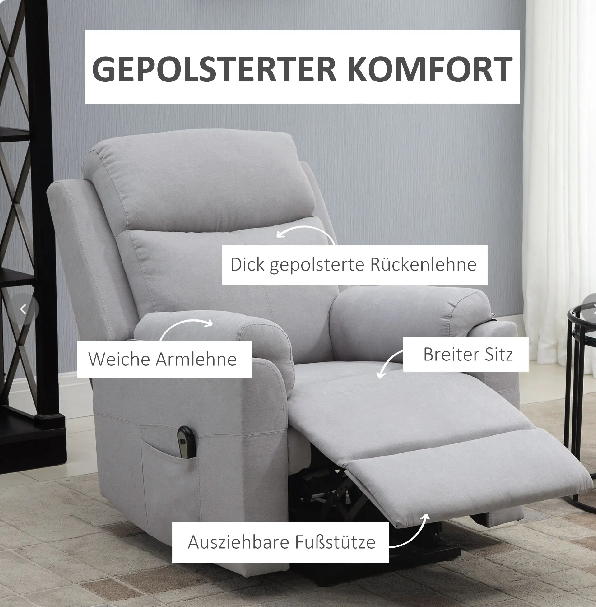 Aufstehsessel elektrisch