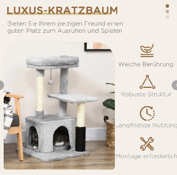 Kratzbaum mit Massageecke