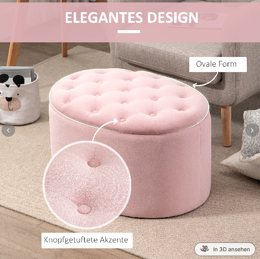 Sitzbank Polsterbank mit Stauraum Truhenbank