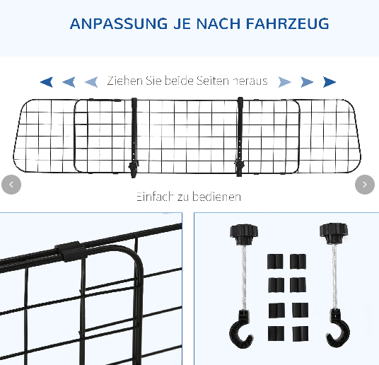 Hundeschutzgitter Auto Universal