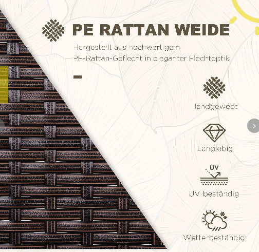 Rattanstühle Outdoor SET 2STÜCK