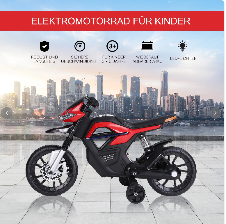 Kindermotorrad Kinder-Elektromotorrad