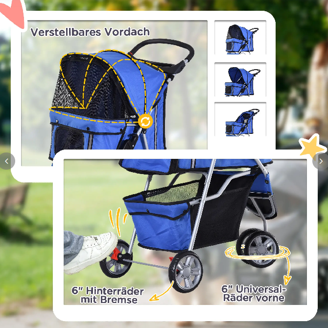 Hundewagen Hundebuggy