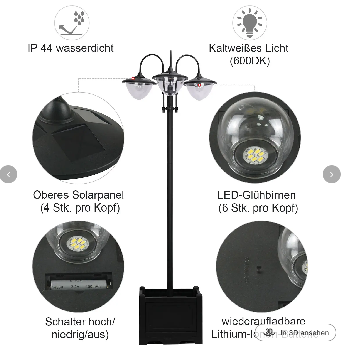 Solarleuchte Gartenlicht