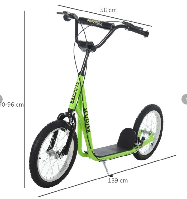 Kinderroller Scooter grün