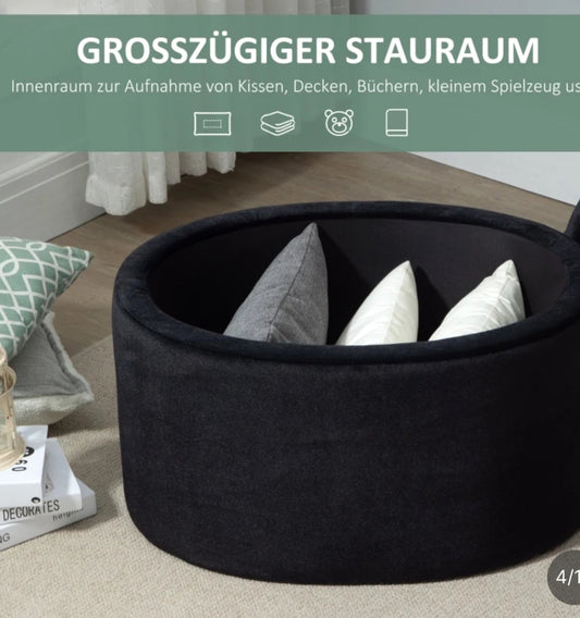 Sitzbank Polsterbank mit Stauraum Truhenbank