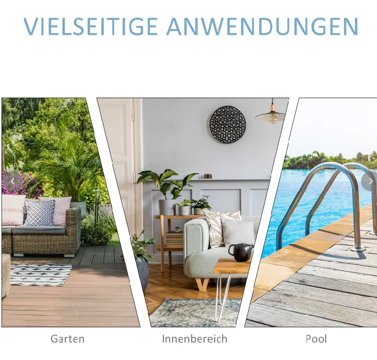 Set Sonnenliege mit verstellbarer Rücklehne Garten Liege Teetisch