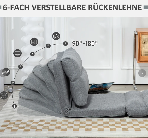 Sitzsack mit Bettfunktion