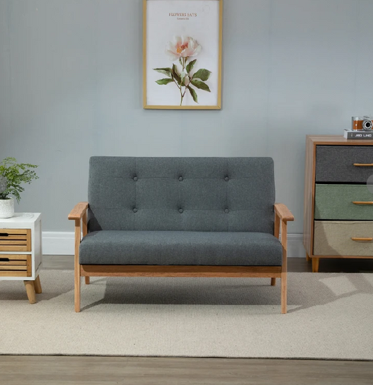 Zweisitzer Stoffsofa Doppelsofa