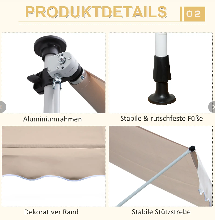 Klemmmarkise Sonnenschutz