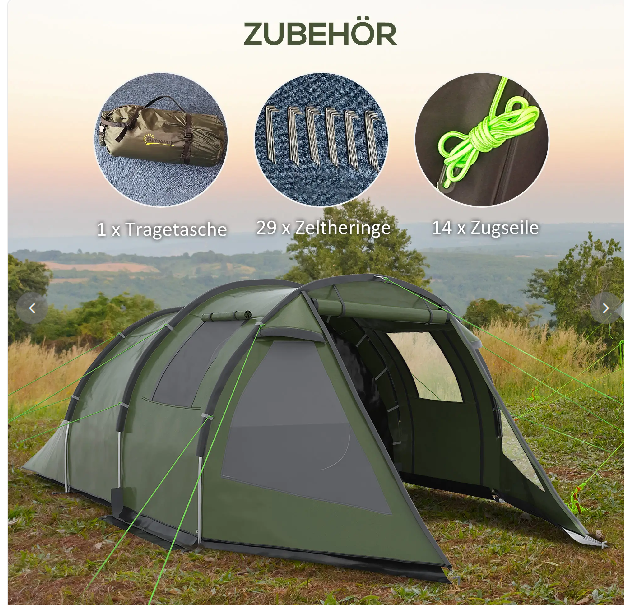 Campingzelt für 3-4 Personen