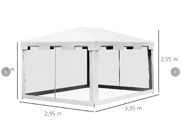Pavillon Gartenzelt 3 x3 m