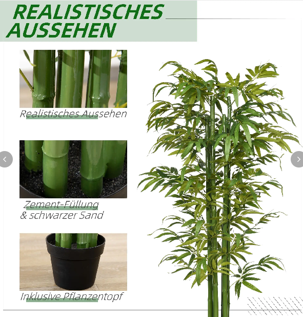 Kunstbambus 180cm