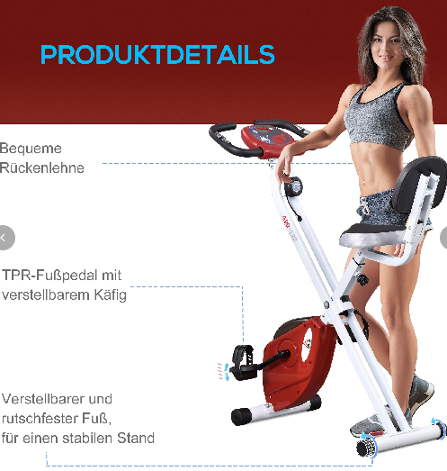 Heimtrainer mit Magnetwiderstand